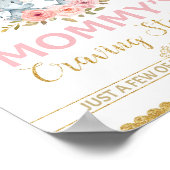 Poster Mommy's Craving Station Elephant Twins Baby shower (Coin)