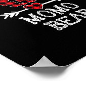 Poster Momo Bear Noël Pyjama Rouge Plaid Buffalo Famil (Coin)