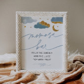 Poster Momosa Bar Twinkle Little Star Baby shower garçon