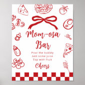 Poster Momosa bar Whimsical Bow Italian Pizza (Devant)