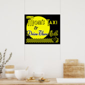Poster Moms Taxi & Drive Thru Grill Retro Kitchen Art (Cuisine)