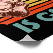 Poster Mon accord préféré est Gsus Jesus Guitarist Guitar (Coin)