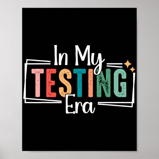 Poster Mon âge de test Funny Test Day Teacher Test Day (Devant)