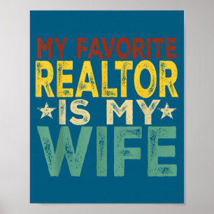 Poster Mon agent immobilier préféré ma femme , hommes mar