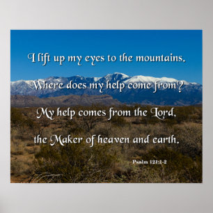 Poster Mon aide vient du Seigneur