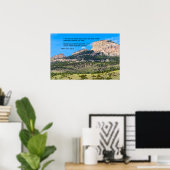 Poster Mon aide vient du Seigneur. Montagnes. Ascenseur (Bureau à domicile)