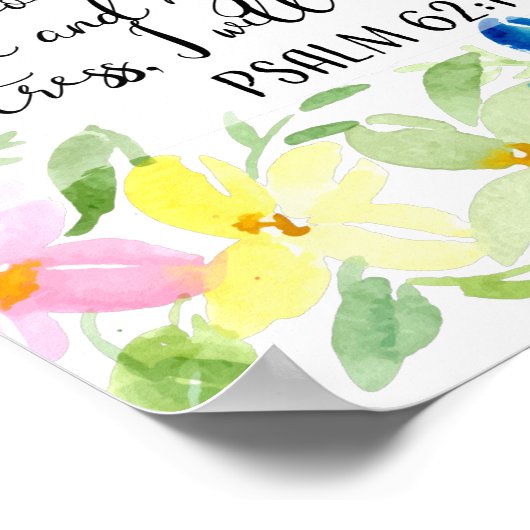 Poster Mon âme trouve le repos en Dieu seule (Coin)