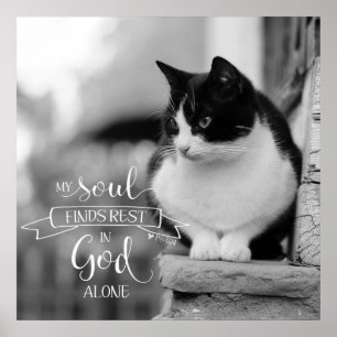 Poster Mon Âme Trouve Le Repos - Ps 62:1