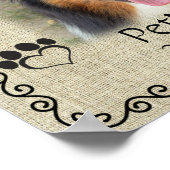 Poster Mon Ami Fidèle Pet Sympathie Custom Burlap (Coin)