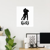 Poster Mon amour est formidable - Couple de danseurs (Bureau à domicile)