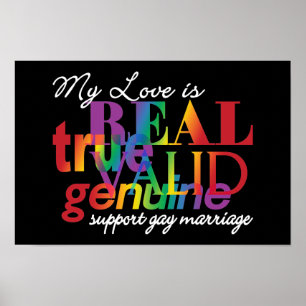 Poster Mon Amour Est Un Véritable Soutien Au Mariage Gay