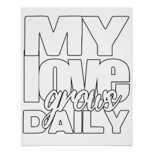 Poster Mon amour grandit tous les jours