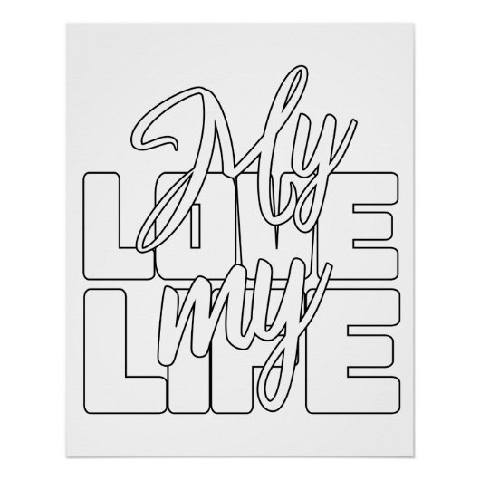 Poster Mon amour ma vie (Devant)