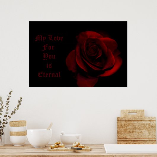 Poster Mon Amour Pour Vous Est Éternel (Cuisine)