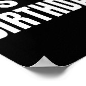 Poster Mon Anniversaire Drôle Cadeau Pour Garçons Filles  (Coin)