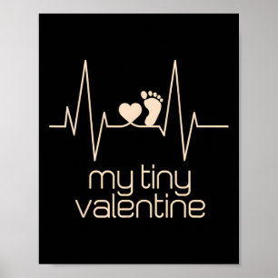 Poster Mon annonce de grossesse pour la Saint-Valentin po