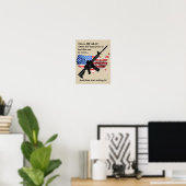 Poster Mon AR15 2e Amendement Ne Doit Pas Être Violé (Bureau à domicile)