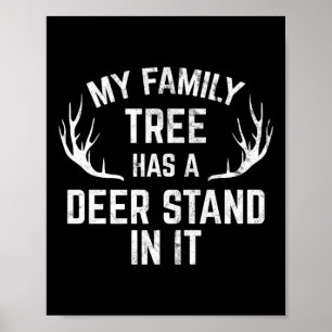Poster Mon Arbre Familial A Un Deer Stand Dans Le Prem De