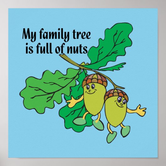Poster Mon Arbre Familial Est Plein De Noix (Devant)