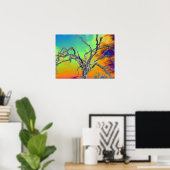 Poster mon arbre psychédélique préféré (Bureau à domicile)