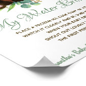 Poster Mon Baby shower de jeu Water Broke Signé Panda Rou (Coin)