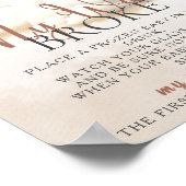 Poster MON Baby shower DE L'EAU FROKE JEU On Peut Attendr (Coin)