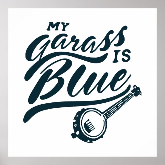 Poster Mon banjo est bleu (Devant)