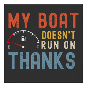 Poster Mon bateau ne court pas sur la chemise de remercie