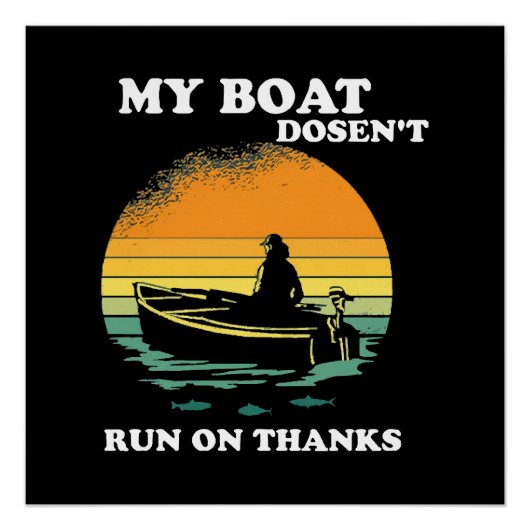 Poster Mon bateau ne fonctionne pas grâce (Devant)