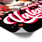 Poster Mon Beagle est mon tee-shirt de la Saint-Valentin (Coin)