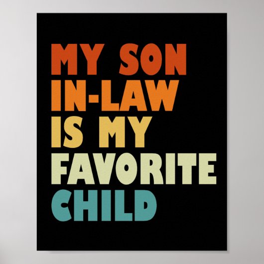 Poster Mon Belle-Fils Est Mon Enfant Préféré (Devant)