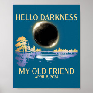 Poster Mon Bonjour Obscurité Vieux Ami Solaire