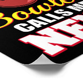 Poster Mon Bowler Favori M'Appelle Nene Funny Bowling Nen (Coin)