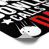 Poster Mon Bowler Favori M'Appelle Papa Bowling D'Un Bowl (Coin)