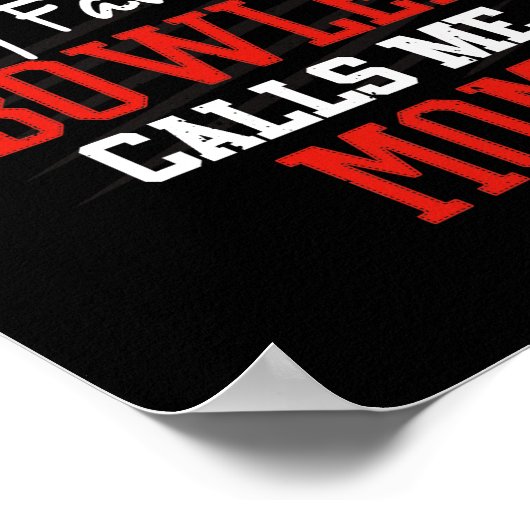 Poster Mon Bowling préféré m'appelle Bowling Mom Bowler (Coin)