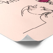 Poster Mon Chat Boit Du Lait, Je Bois Du Vin (Coin)