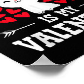 Poster Mon chat est mon Valentin Mignon chat de la Saint- (Coin)