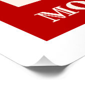 Poster Mon Cherie French Minimalist Art Mur Chic (Coin)