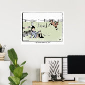 Poster Mon cheval déplacé (Bureau à domicile)