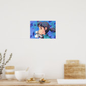 Poster Mon chien et la fille. (Cuisine)