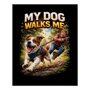 Poster Mon chien me promène