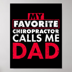 Poster Mon Chiropraticien Favori M'Appelle Papa Cite Père