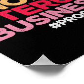 Poster Mon choix corporel Uterus Business Prochoice Femin (Coin)