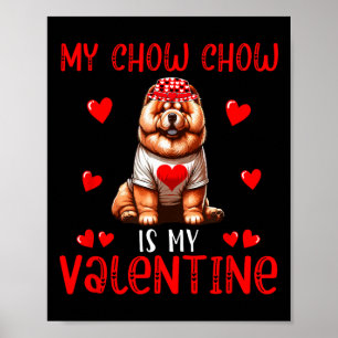 Poster Mon Chow Chow est mon costume simple de la Saint-V