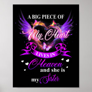 Poster Mon cœur est au ciel Ma sœur aimée pour toujours
