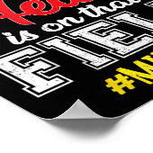 Poster Mon Coeur Est Sur Ce Mimi De Baseball Softball De  (Coin)