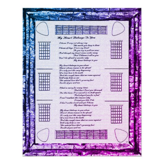 Poster Mon Coeur Vous Appartient (Devant)