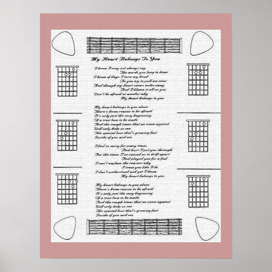 Poster Mon Coeur Vous Appartient (Devant)