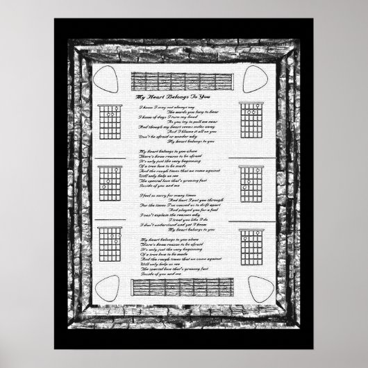 Poster Mon Coeur Vous Appartient (Devant)