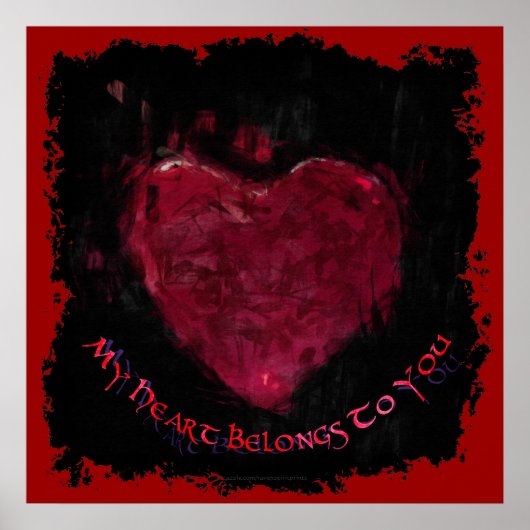 Poster Mon Coeur Vous Appartient La Saint Valentin Romant (Devant)